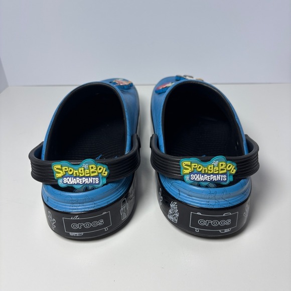 Crocs SpongeBob SquarePants & friends Mens 11 off Court Clogs Blue jibbitz